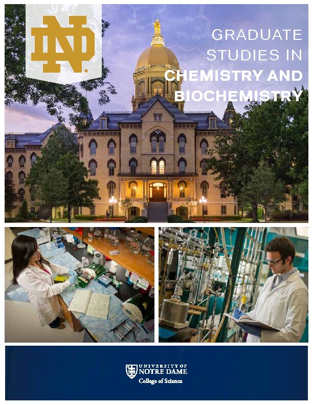 [PDF] graduate studies in chemistry and biochemistry