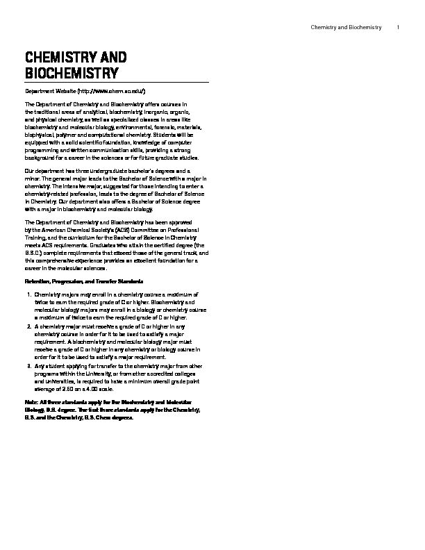 [PDF] Chemistry and Biochemistry