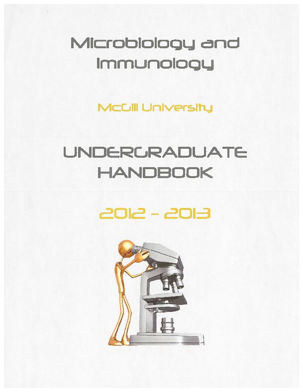 [PDF] Handbook 2012-2013 - McGill University