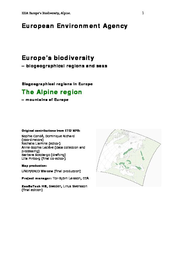 [PDF] Europes biodiversity - biogeographical regions and seas The