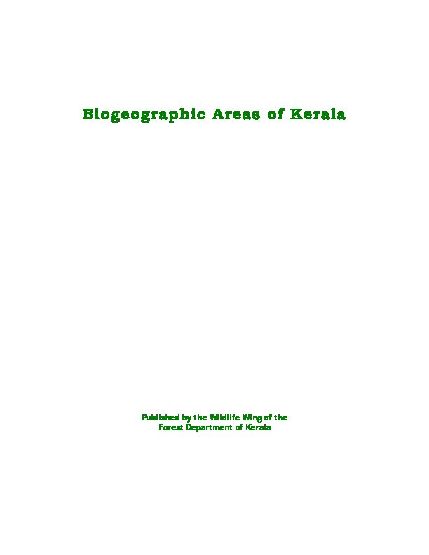 [PDF] Indias Rich Biodiversity - Kerala Forest Department