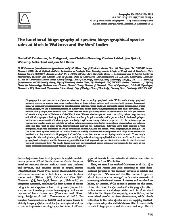 [PDF] The functional biogeography of species - macroecointerndk