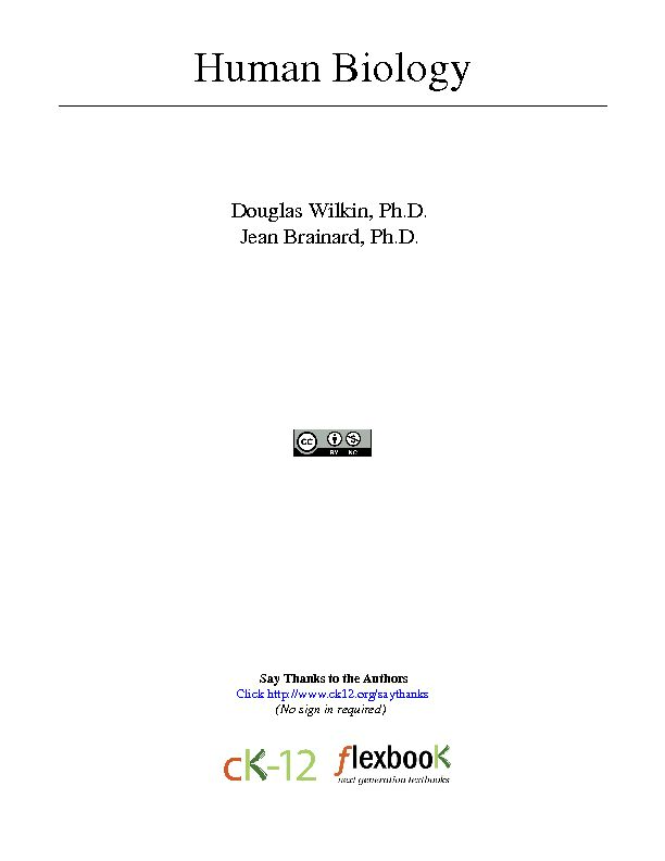 [PDF] Human Biology - Textbook Equity