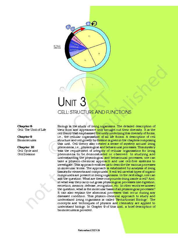 unit 3 - cell - NCERT
