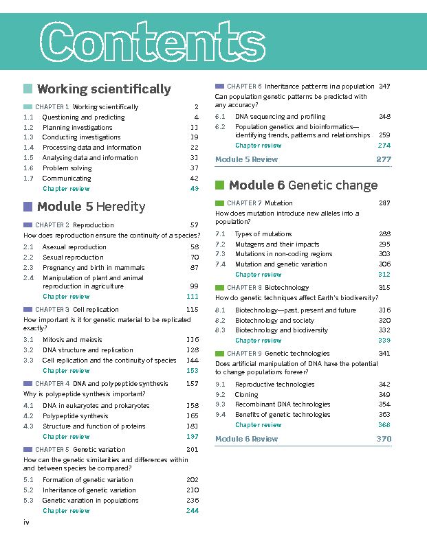 Pearson Biology 12 New South Wales Student Book