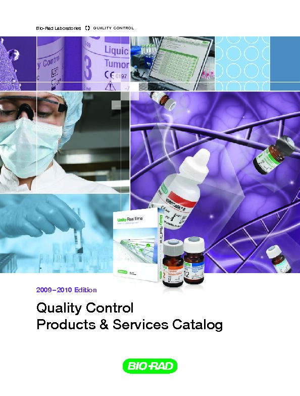 [PDF] 2010 Quality Control Products & Services Catalog - J&B Lab SAC