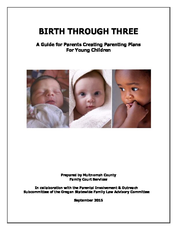 [PDF] BIRTH THROUGH THREE - Oregon Judicial Department