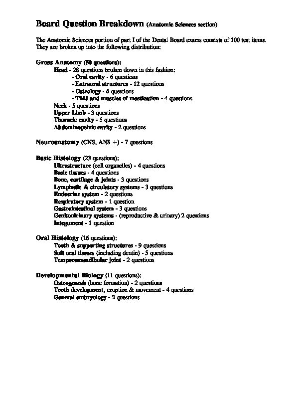[PDF] Oral Histology (16 questions): Developmental Biology (11 questions)