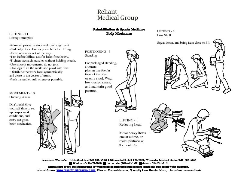 [PDF] Rehabilitation & Sports Medicine Body Mechanics