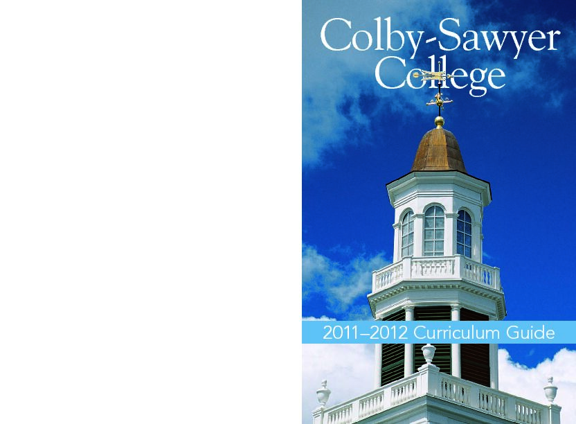 [PDF] 2011-12 Course Catalog - Colby-Sawyer College