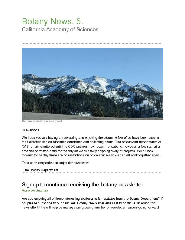 [PDF] Botany News 5 - California Academy of Sciences