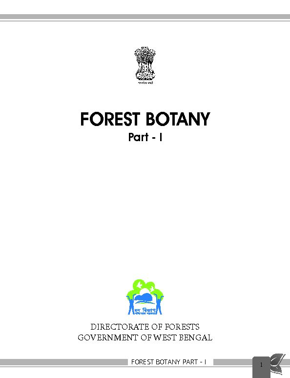[PDF] FOREST BOTANY