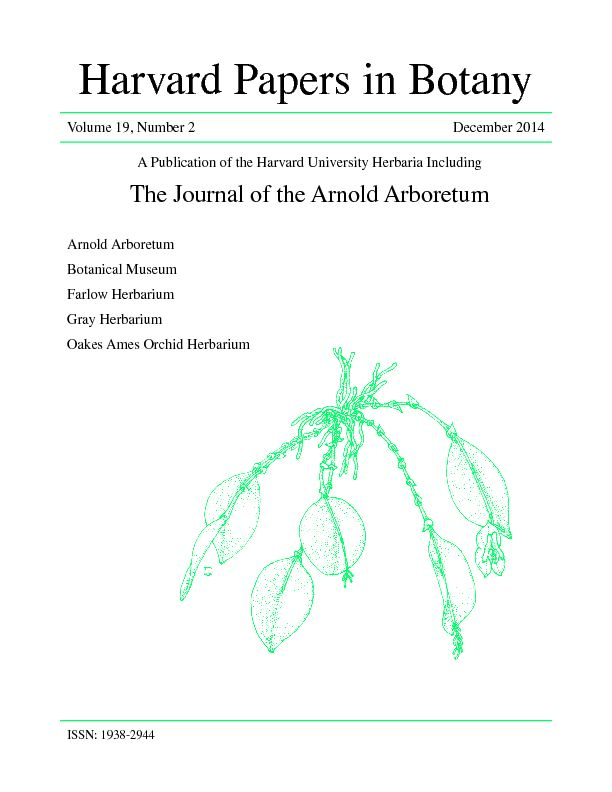 [PDF] Harvard Papers in Botany