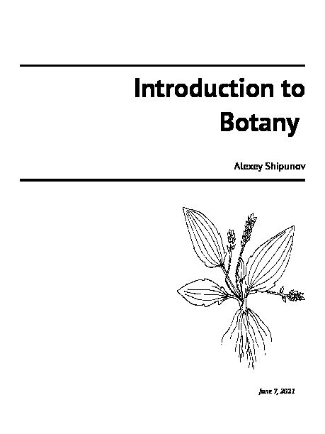 [PDF] Introduction to Botany - Moscow State University Botanical Server