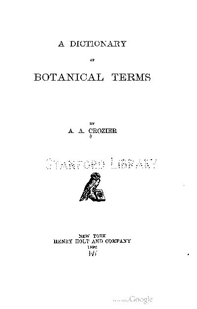 [PDF] A Dictionary of Botanical Terms - PA35 Going Live