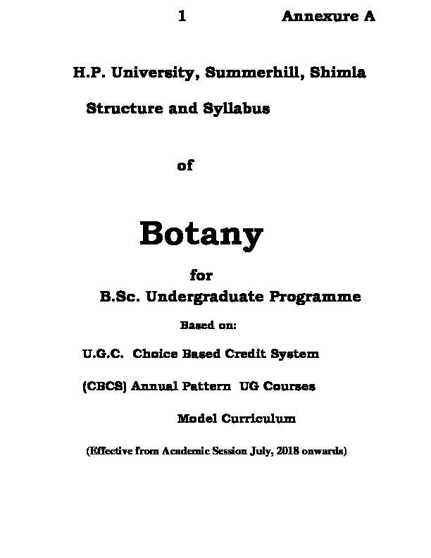 [PDF] Botany - Himachal Pradesh University