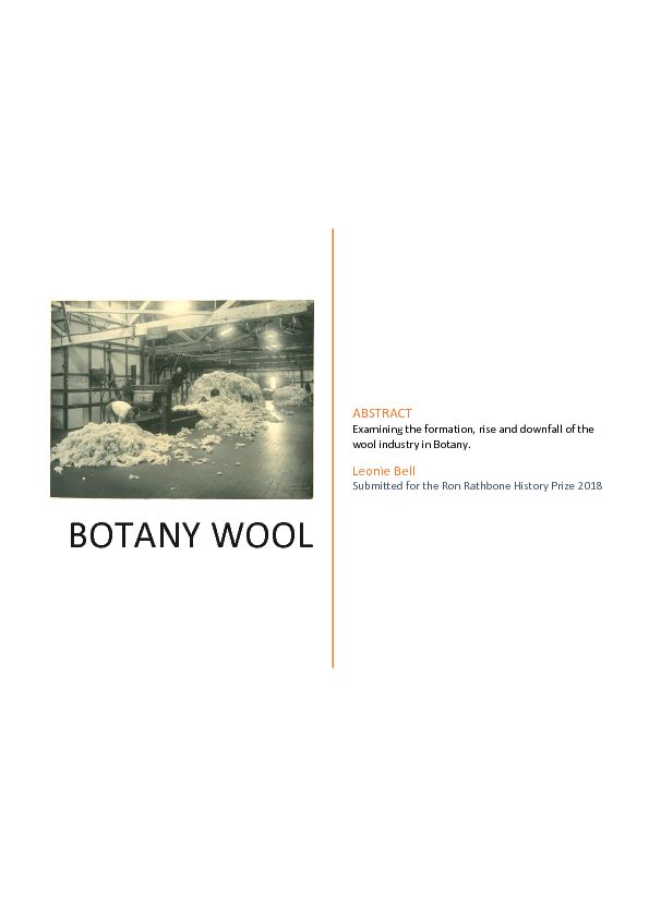 [PDF] botany wool - Bayside Council - NSW Government
