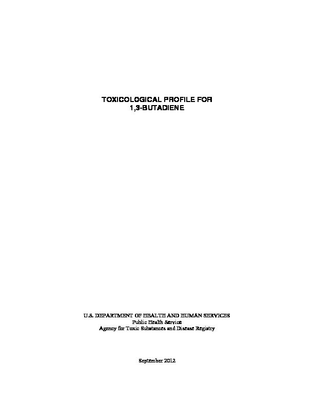[PDF] Draft Toxicological Profile for 1,3-Butadiene