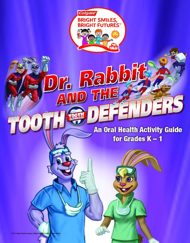 [PDF] An Oral Health Activity Guide for Grades K – 1 - Colgate