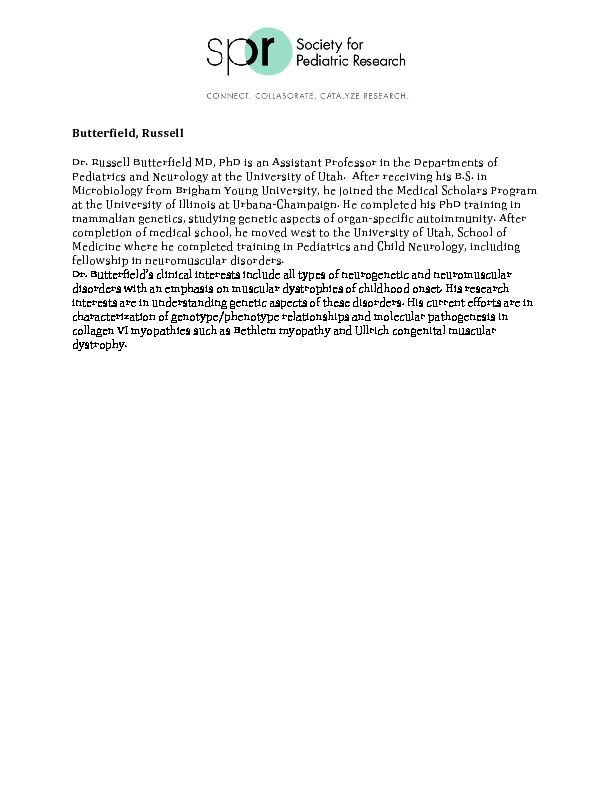 [PDF] Butterfield-Russellpdf - Society for Pediatric Research