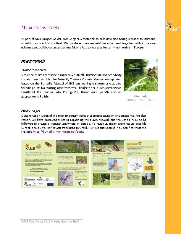 [PDF] Materials and Tools - European Butterfly Monitoring Scheme