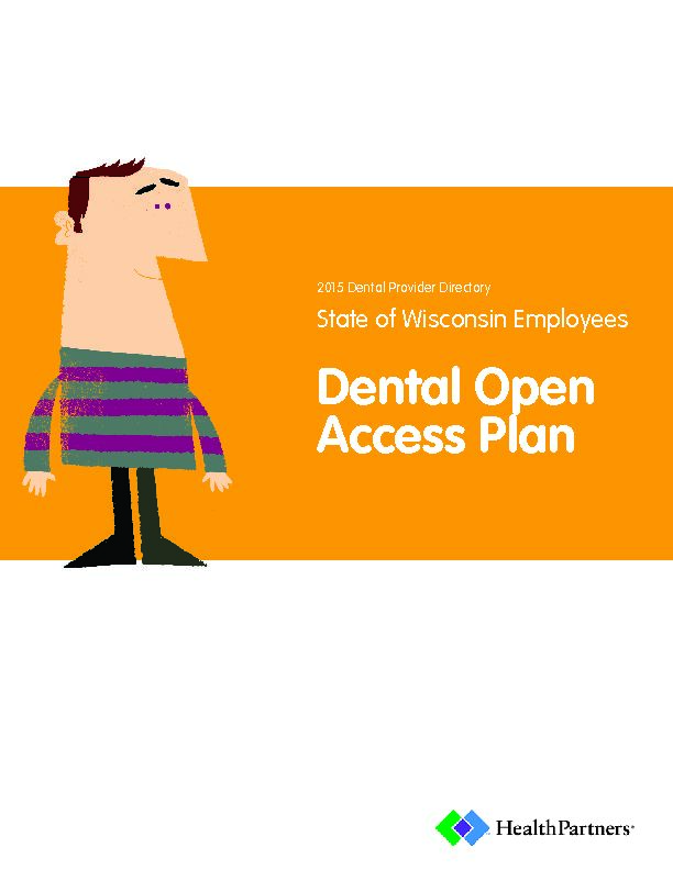 [PDF] Dental Open Access Plan - HealthPartners