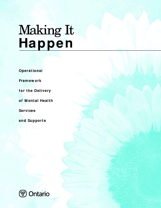 [PDF] Making It Happen - CMHA Ontario