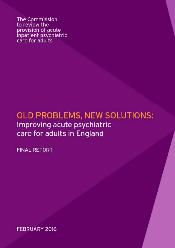 [PDF] OLD PROBLEMS, NEW SOLUTIONS: - Royal College of Psychiatrists