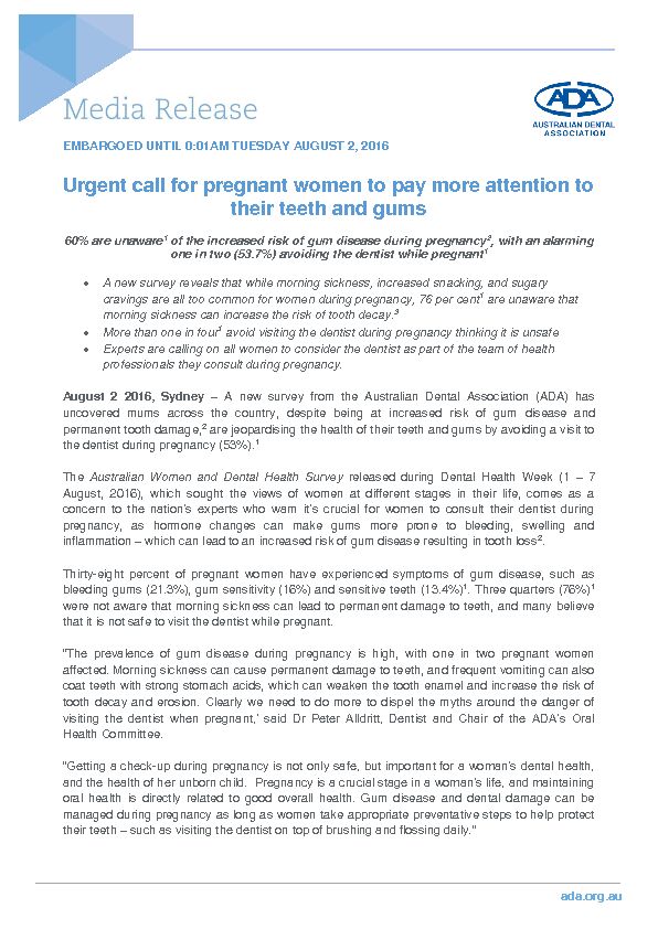 [PDF] Urgent call for pregnant women to pay more attention to their teeth