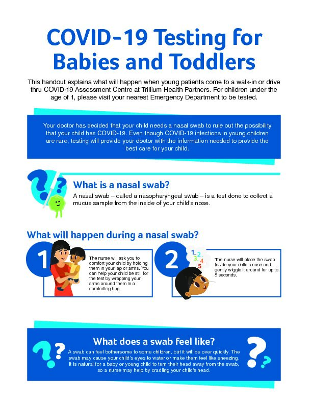 [PDF] COVID-19 Testing for Babies and Toddlers - Trillium Health Partners