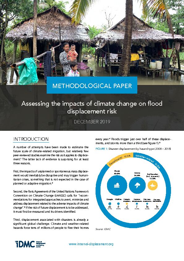 [PDF] Assessing the impacts of climate change on flood displacement risk