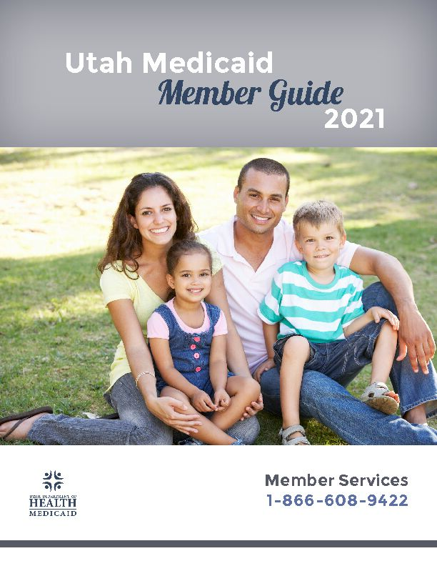 [PDF] Member Guide - Utah Medicaid