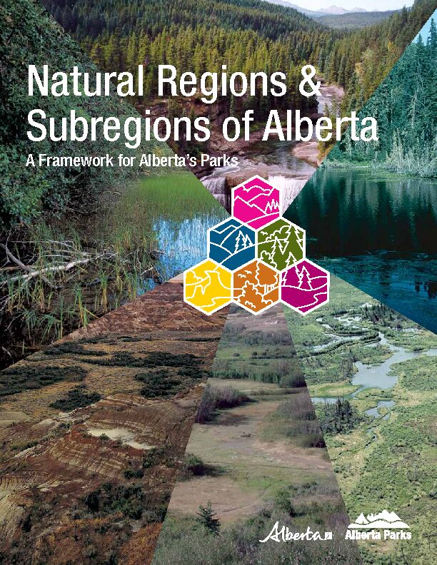 [PDF] Natural Regions & Subregions of Alberta - Alberta Parks