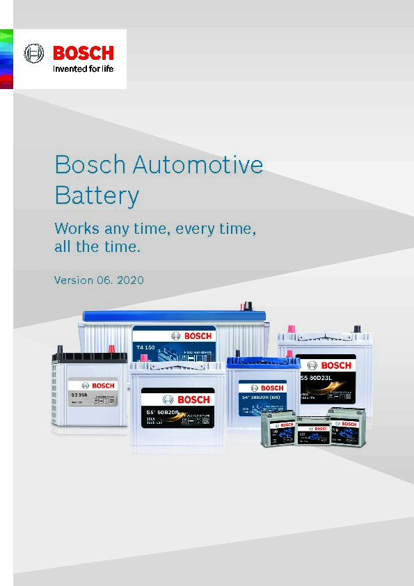 [PDF] Bosch Automotive Battery