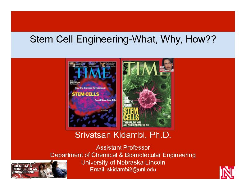 [PDF] Stem Cell Biology and it Application to Biotechnology