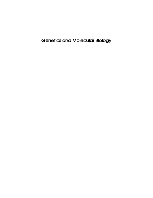 [PDF] Genetics and molecular biology / by Robert Schleif