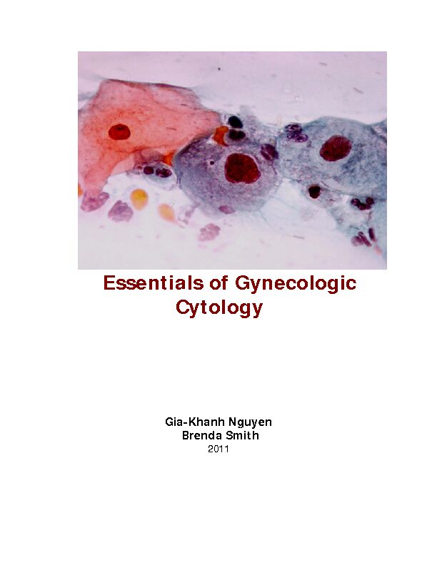 [PDF] Essentials of Gynecologic Cytology
