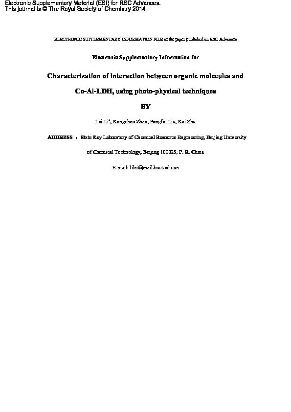 [PDF] Characterization of interaction between organic molecules and Co