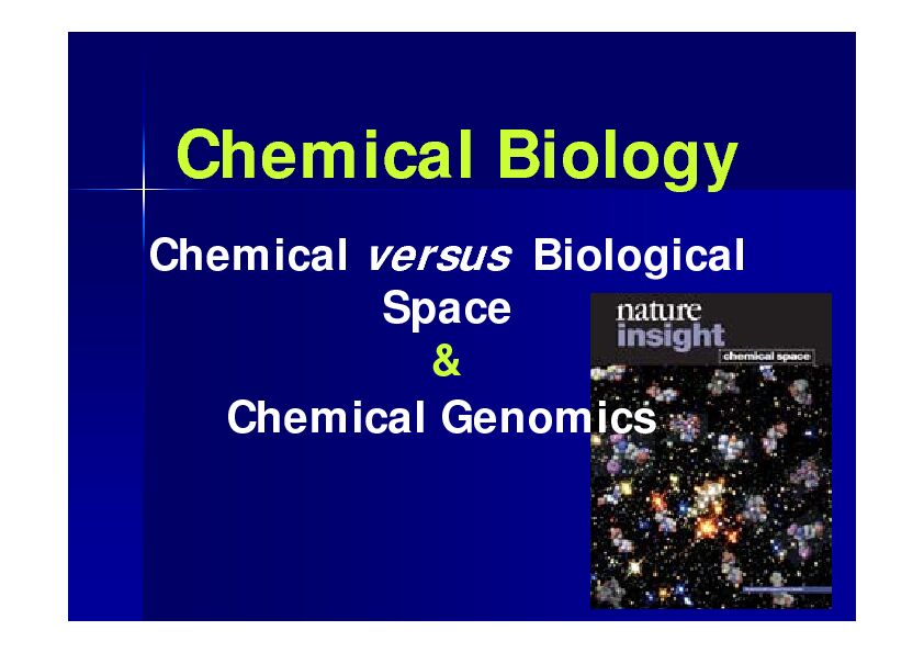 [PDF] Chemical Biology