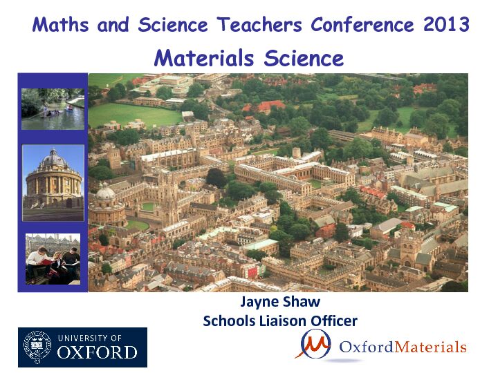 [PDF] Materials Science - University of Oxford