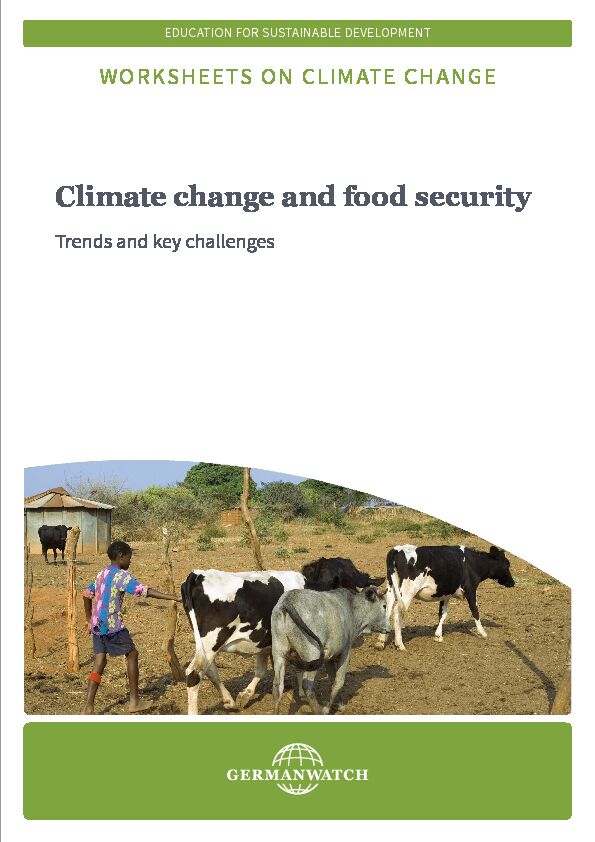 Climate change and food security - Germanwatch eV