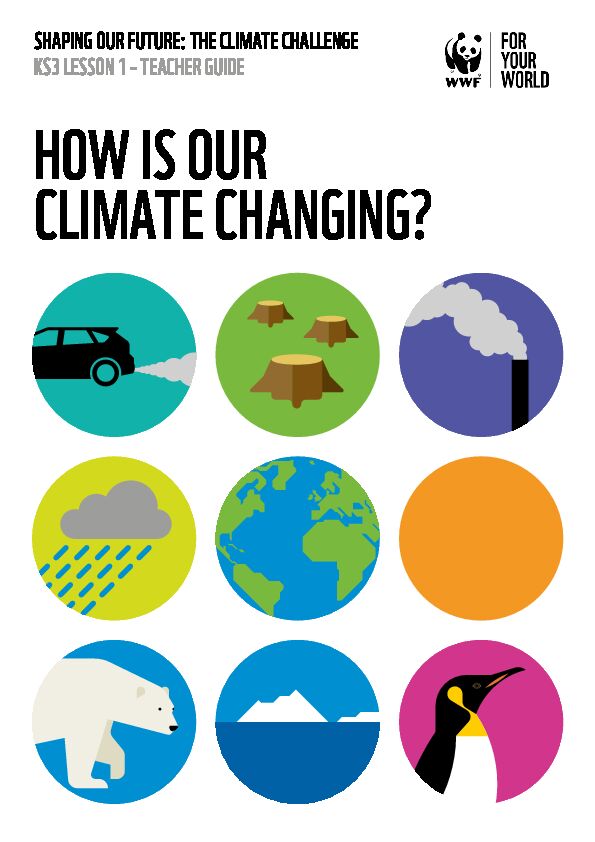ks3 lesson 1 – teacher guide - how is our climate changing?