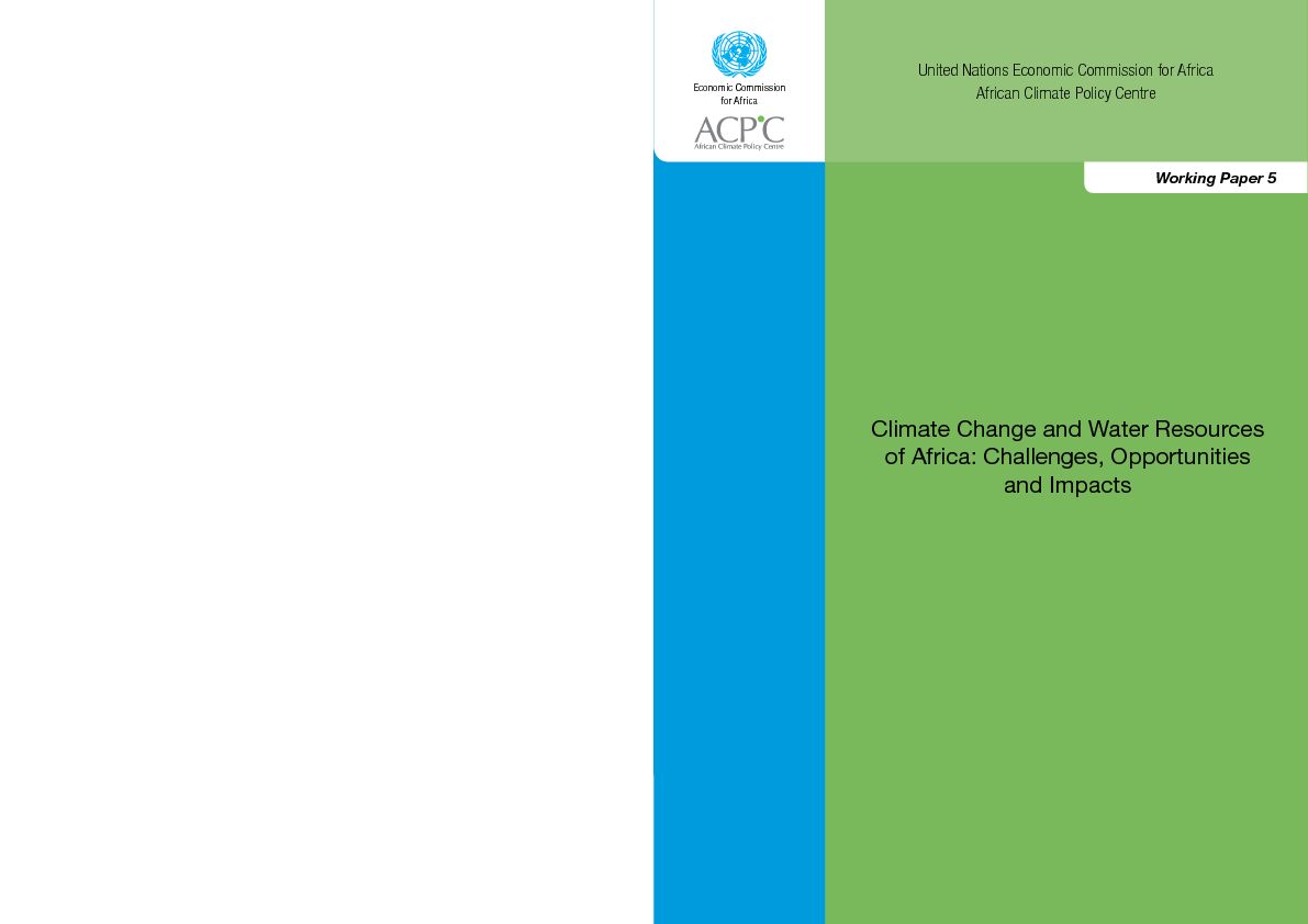 Climate Change and Water Resources of Africa - UN CC:Learn