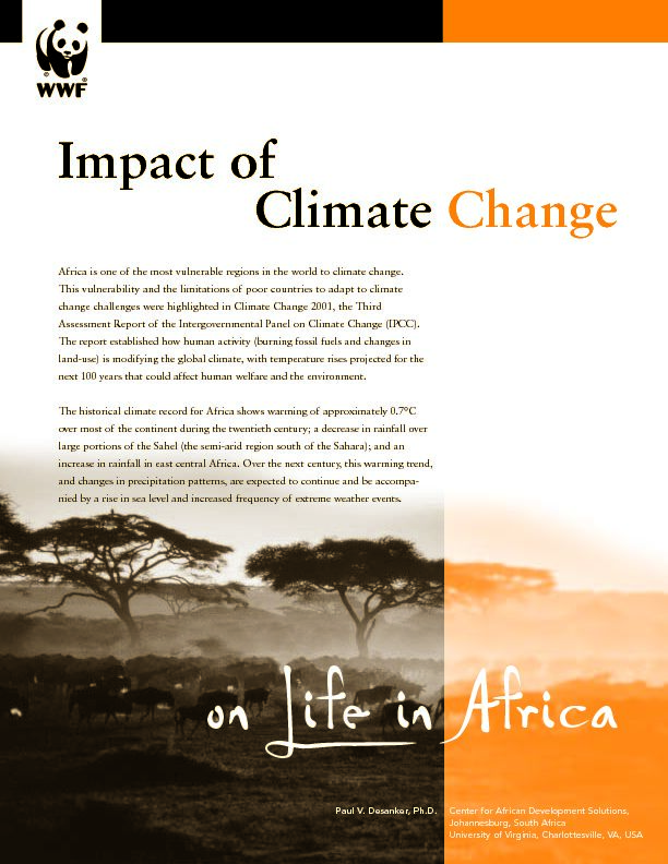 Impacts of Climate Change on Life in Africa - WWF