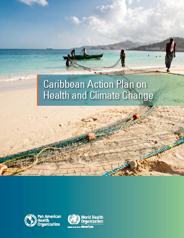 Caribbean Action Plan on Health and Climate Change - IRIS PAHO