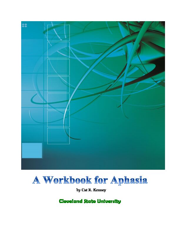 A Workbook for Aphasia - PDF4PRO