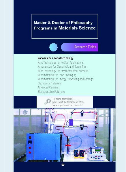 [PDF] Programs in Materials Science - Faculty Of Science : CMU