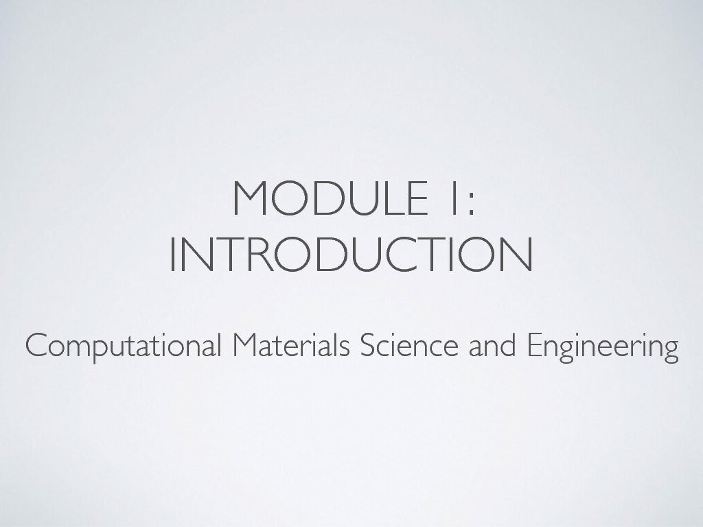 [PDF] Computational Materials Science and Engineering