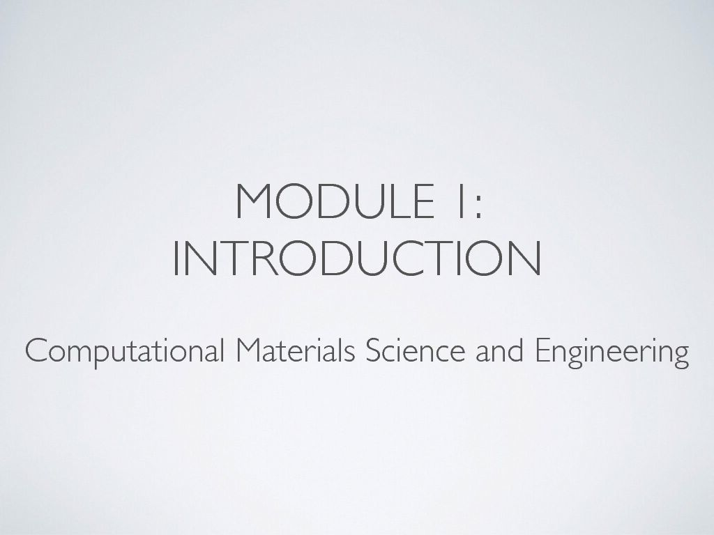 [PDF] Computational Materials Science and Engineering