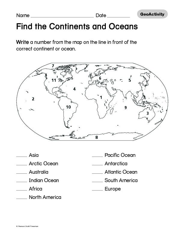 [PDF] Find the Continents and Oceans